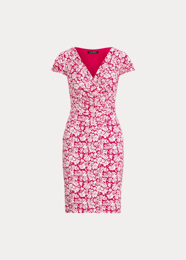 Women's Ralph Lauren Floral Flutter-Sleeve Dresses | 351467FOV